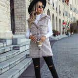 LINA Sleeveless Long Cardigan Vest