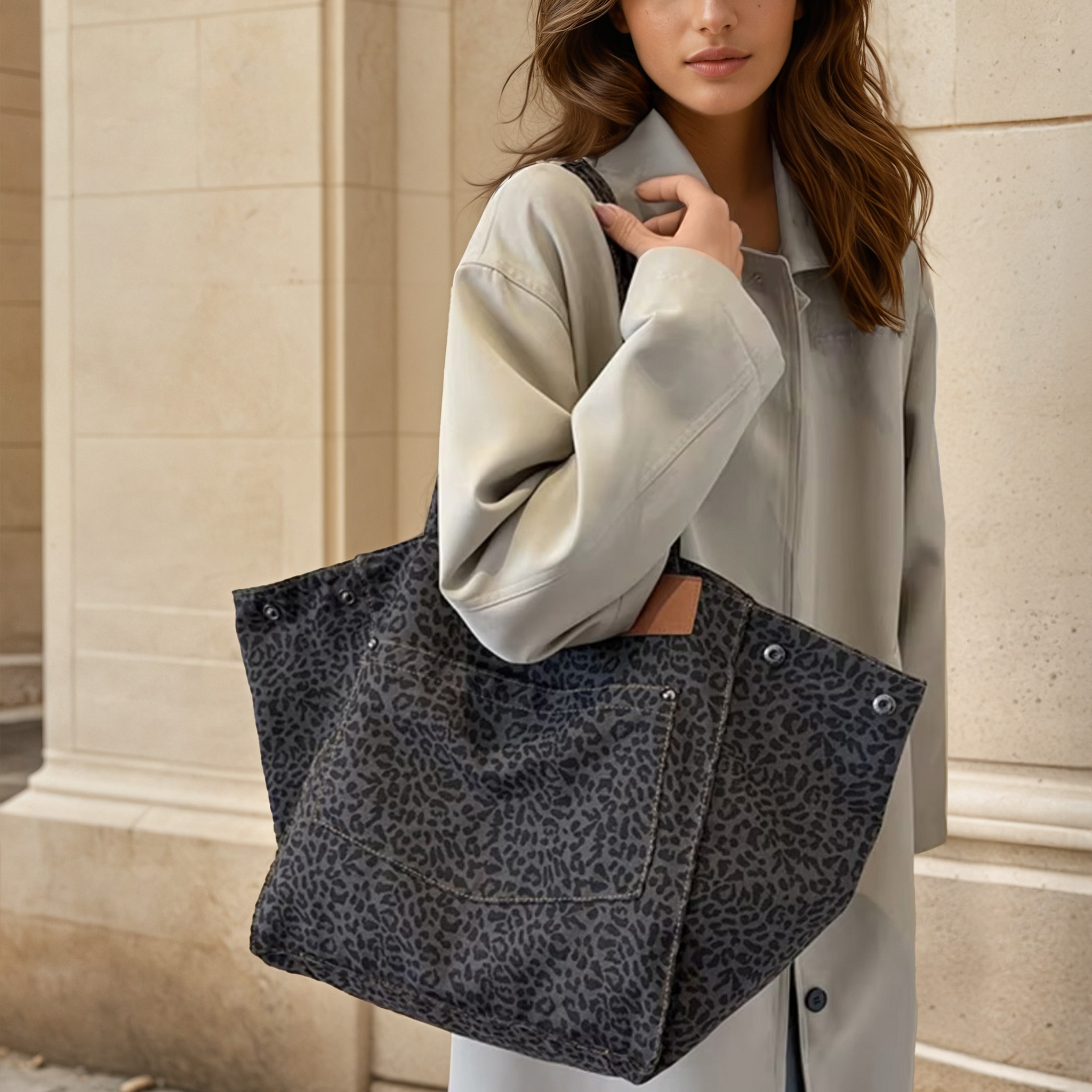 OLIVIA'S VINTAGE Marrone Tote