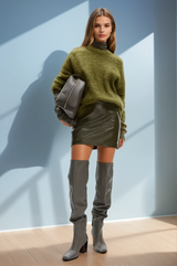 Olive Green Verdora Knit