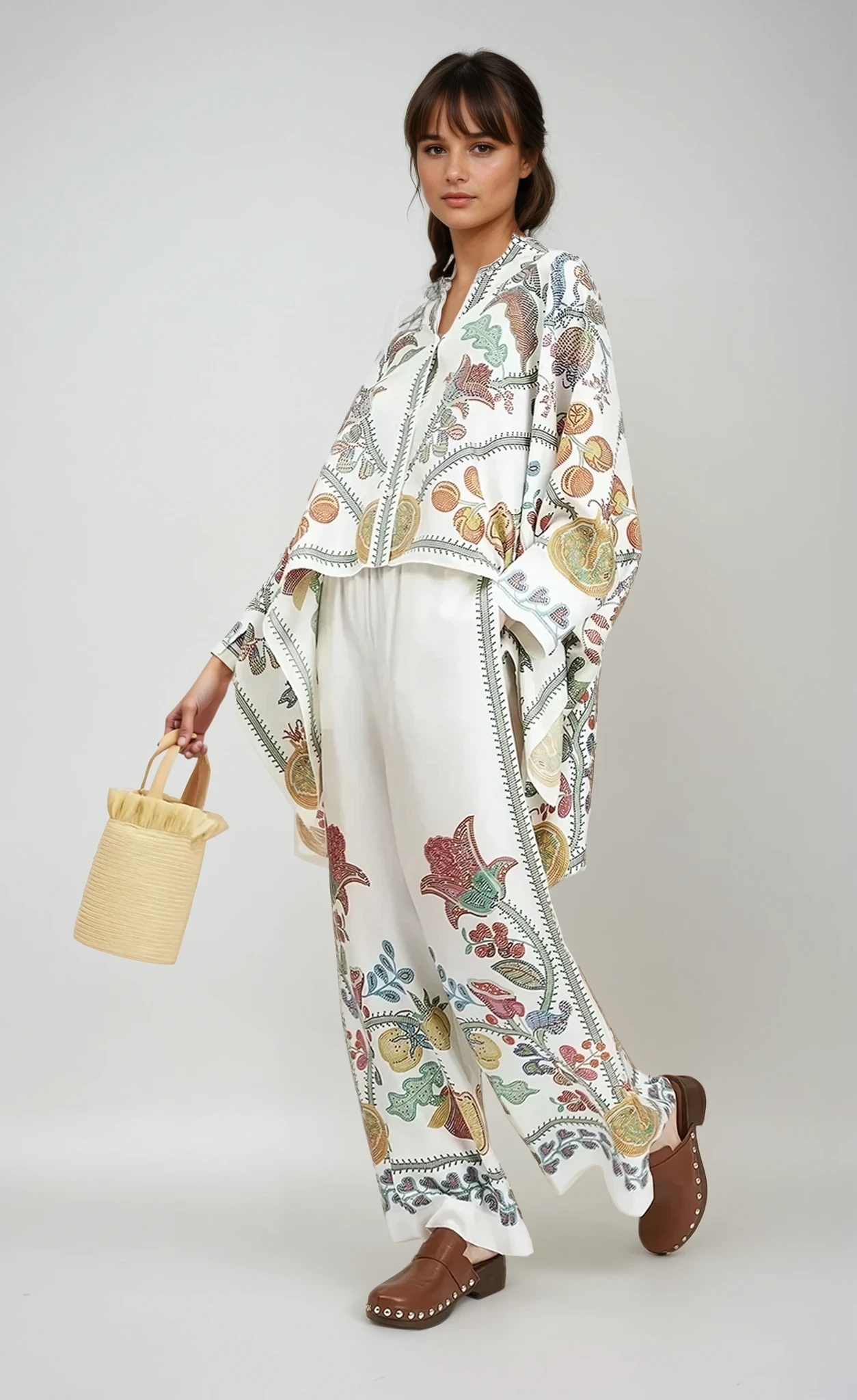 LUCIA Stand-Up Collar Two-Piece Set