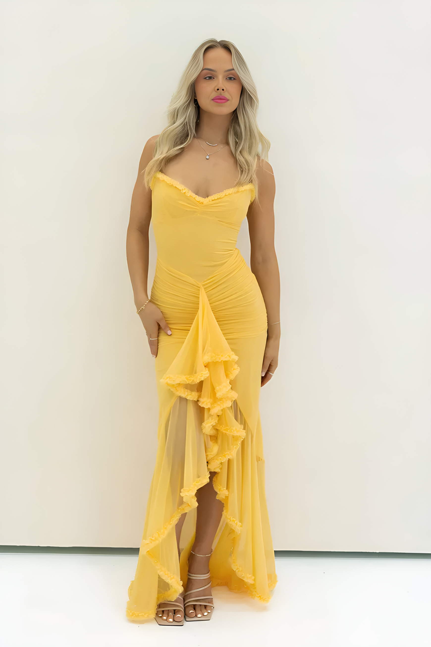 FLAVIA Ruffle Maxi Dress