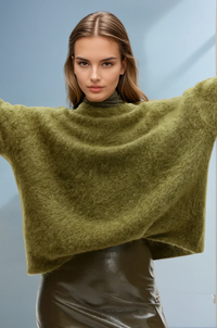 Olive Green Verdora Knit