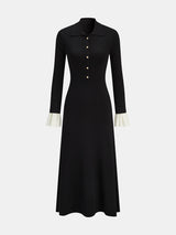 MARIELLE Button Midi Dress