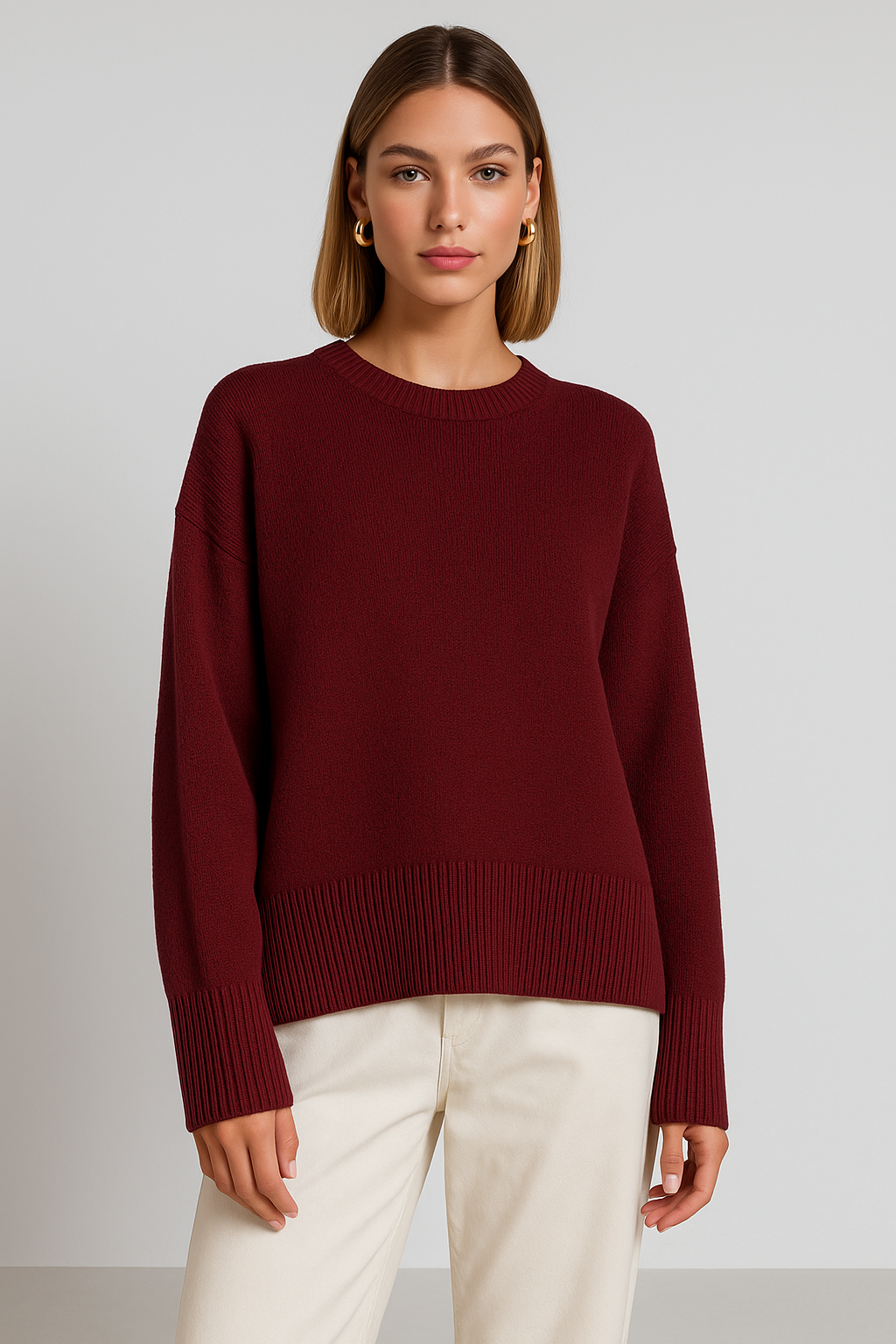 ARLUNE Oversized Wool Sweater