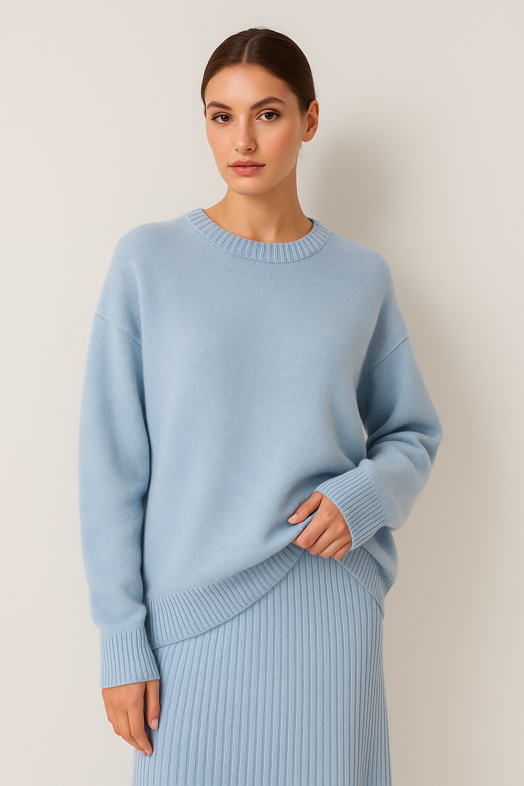 ARLUNE Oversized Wool Sweater