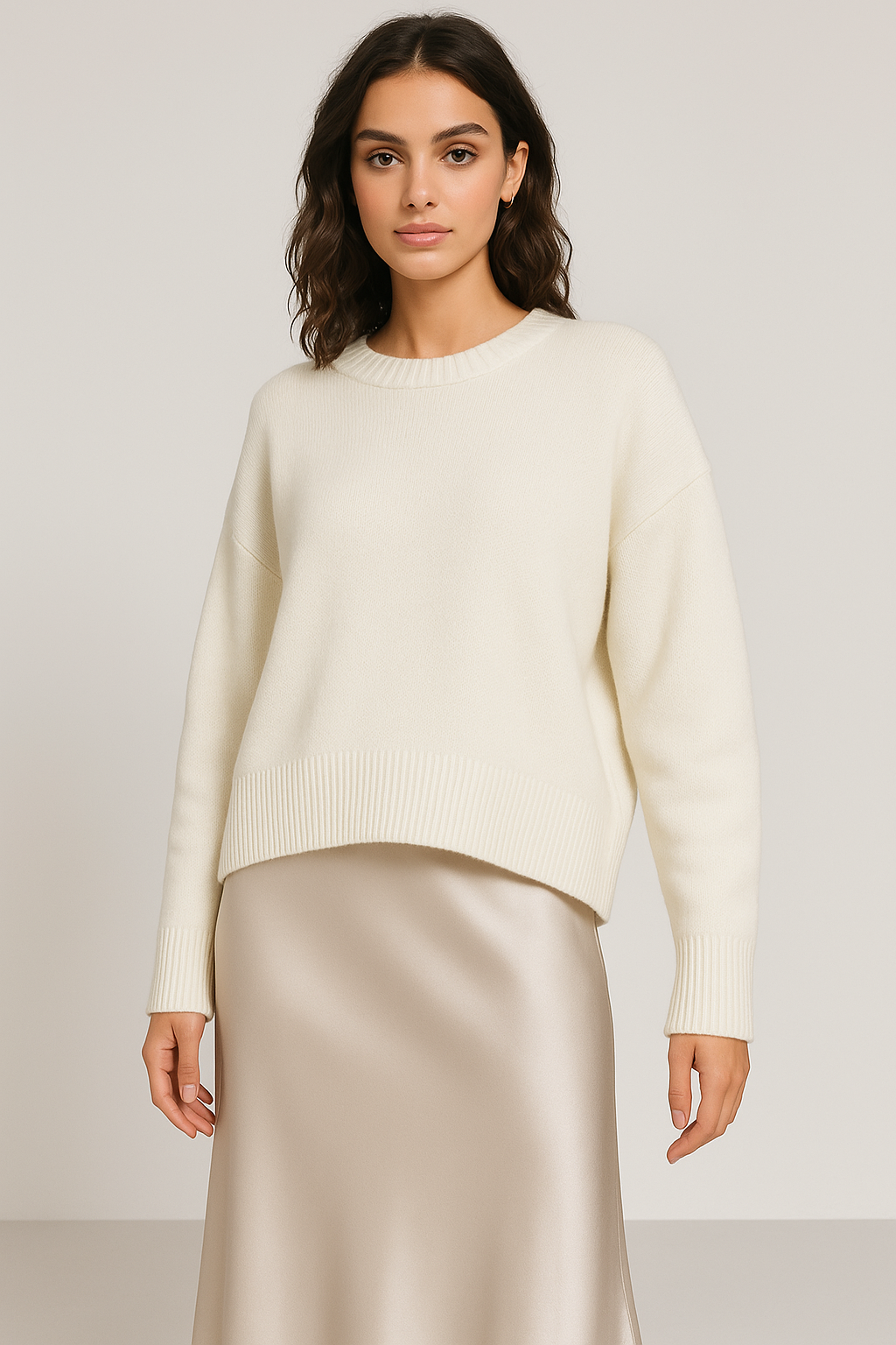 ARLUNE Oversized Wool Sweater