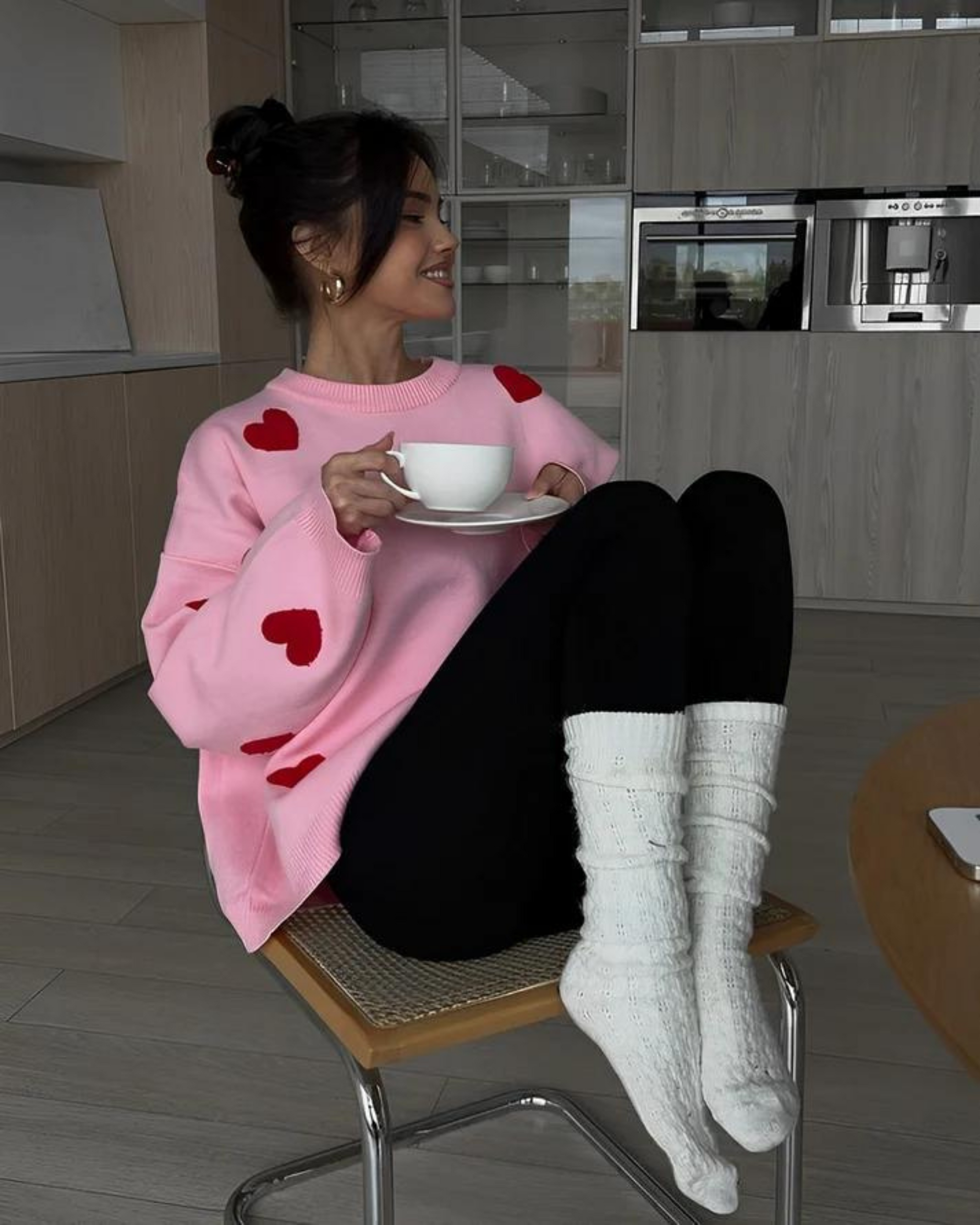 Amora - Cozy Heart Sweater