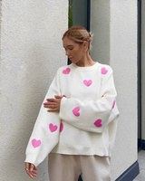 Amora - Cozy Heart Sweater