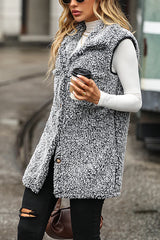 LINA Sleeveless Long Cardigan Vest