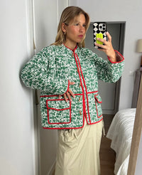 AMY'S Floran Print Patchwork Jacket