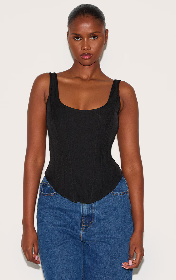 AVIERA Boned Longline Corset Top