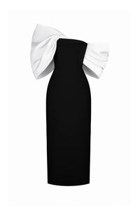 DELANCY Bow Back Midi Dress