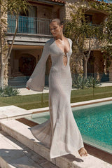 ISADORA Crochet Knit Maxi Dress