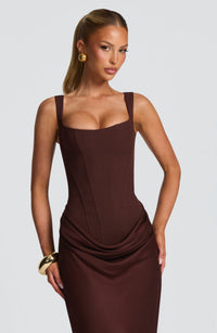 INDIRA Bodycon Maxi Dress