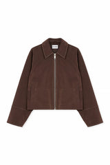 VALIRA Faux Suede Zip Jacket