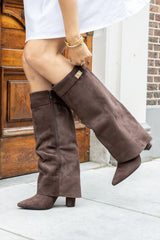 CERVINA Suede Boots Brown