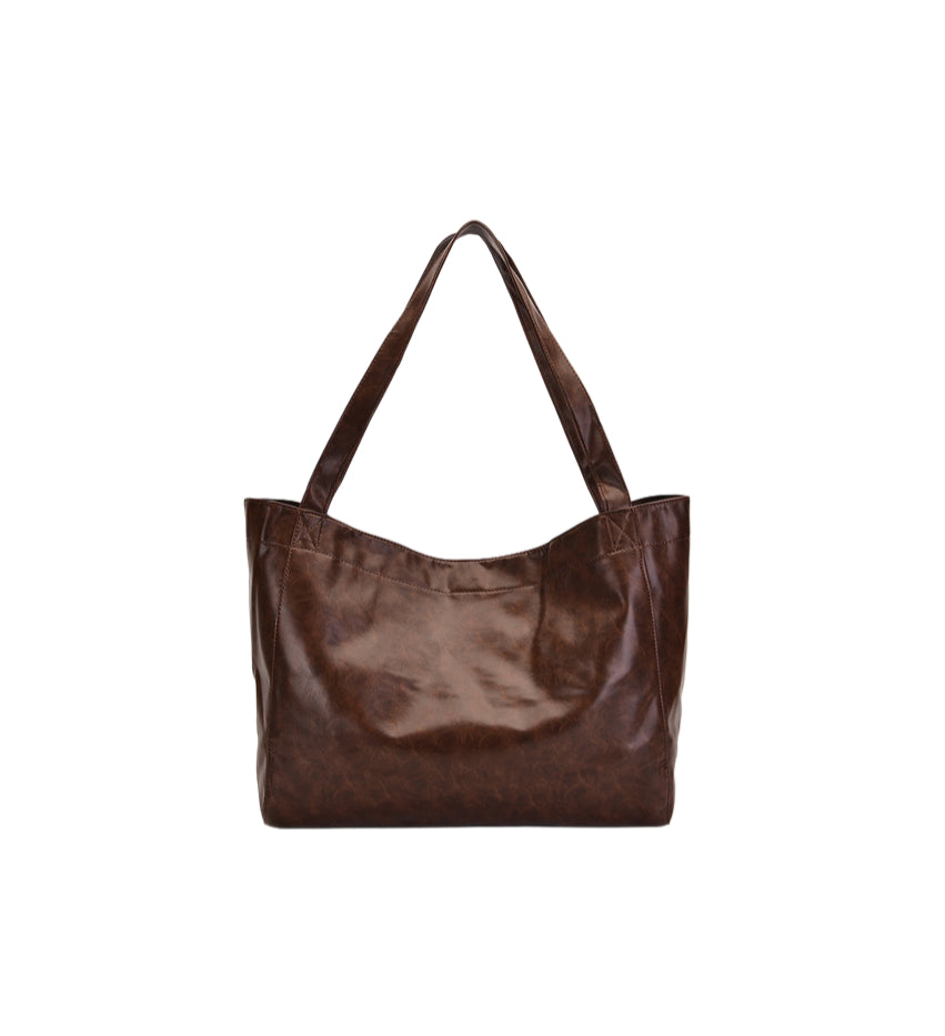 AURELIA Marrone Vintage Leather Tote Bag