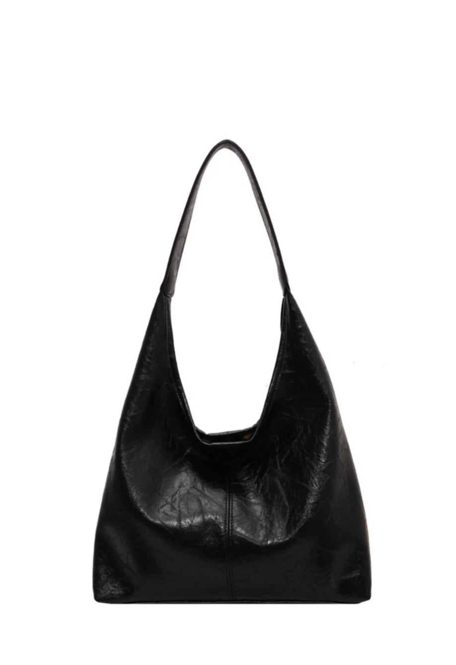 AURORA Nero Leather Bag