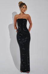 CELESTINA Embellished Maxi Dress
