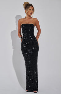 CELESTINA Embellished Maxi Dress