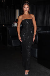 CELESTINA Embellished Maxi Dress