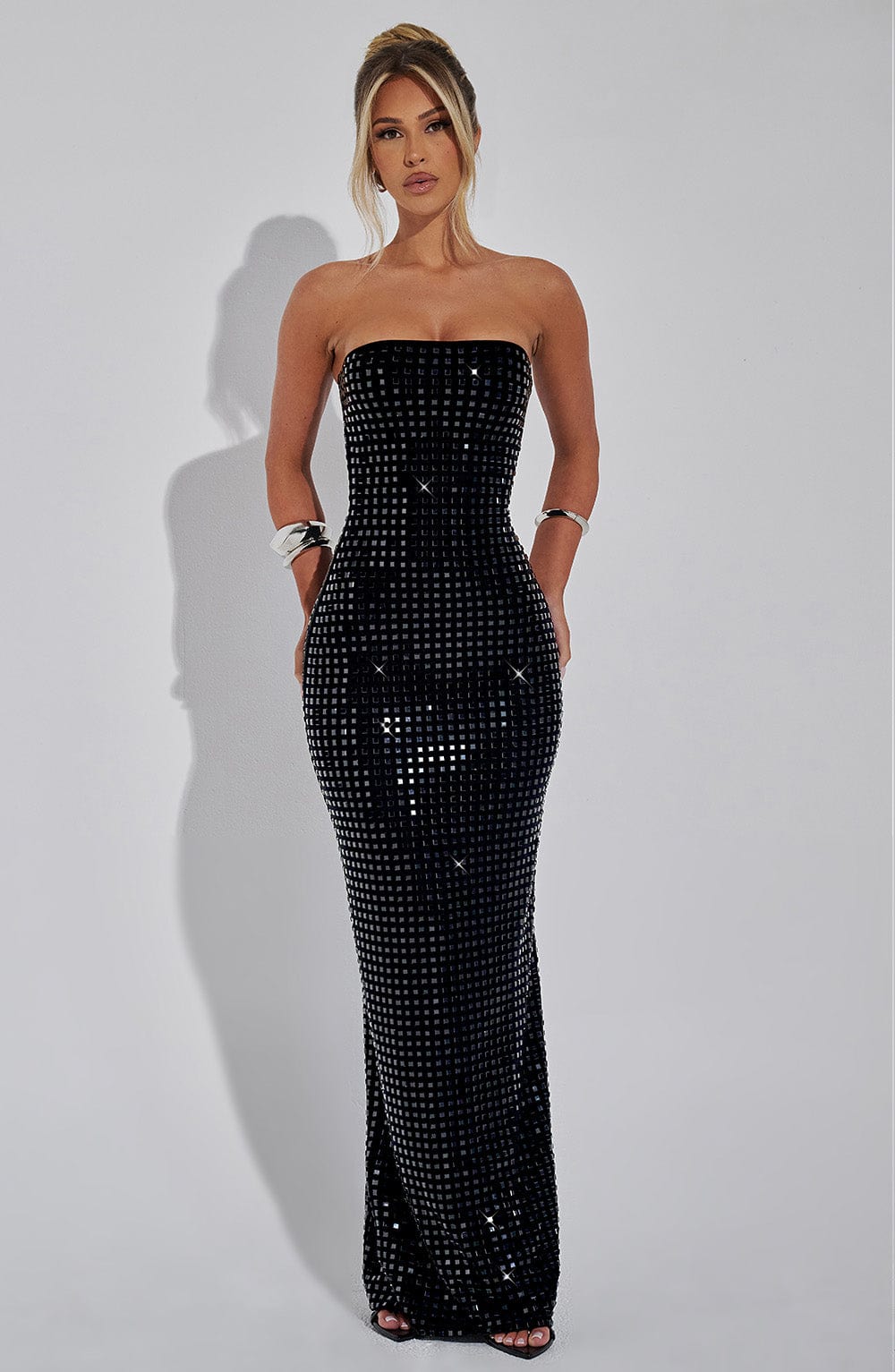 CELESTINA Embellished Maxi Dress