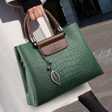 JANVENI Verde Elegant Leather Bag