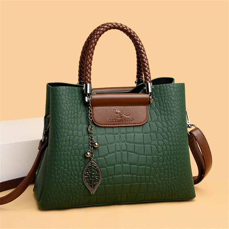 JANVENI Verde Elegant Leather Bag