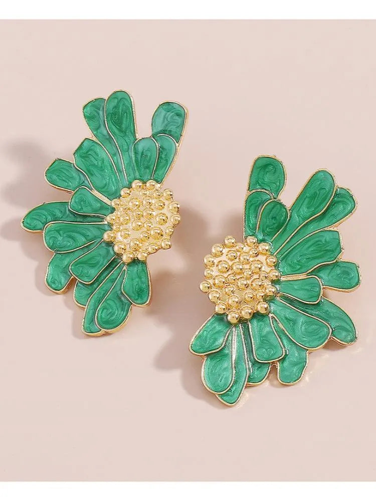 Petal Bloom Statement Earrings