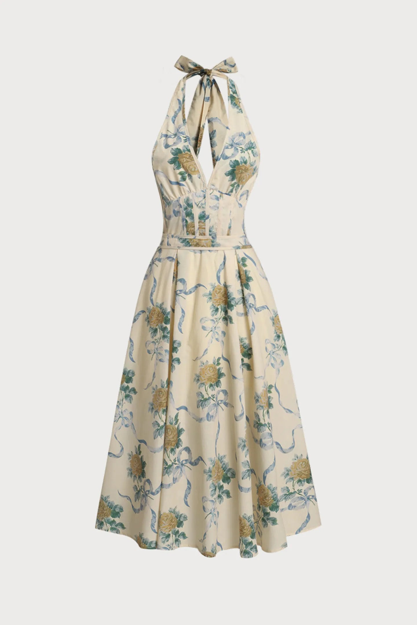 ALMA Floral Midi Dress